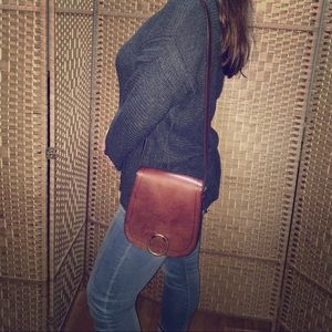 Vintage Ralph Lauren Leather Saddle Bag